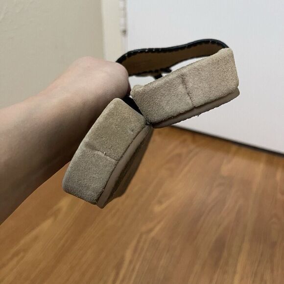 Jack Rogers Black leather thong slip on sandals size 5.5 - Picture 4 of 7